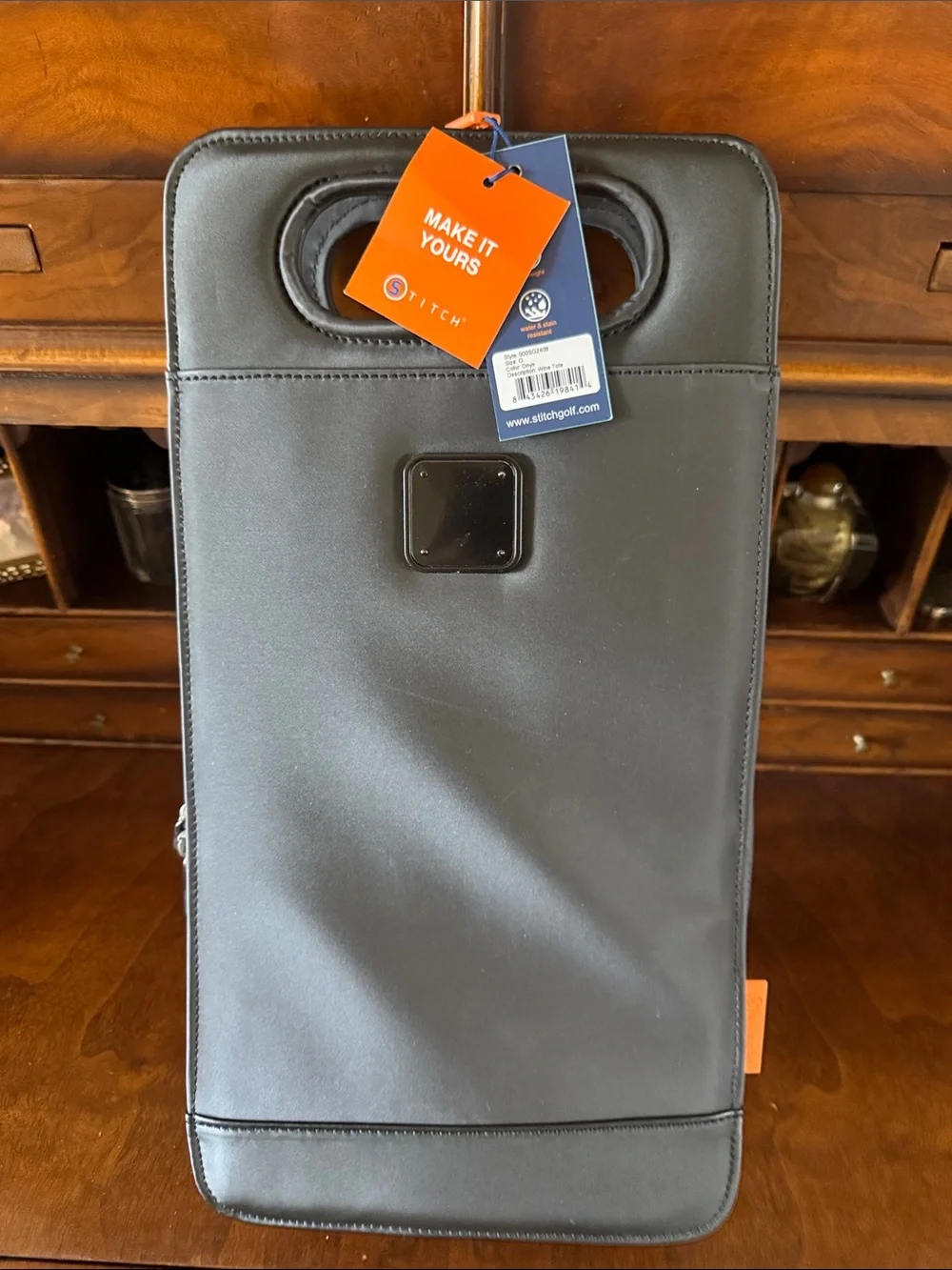 Stitch Black Wine Tote - NWT!